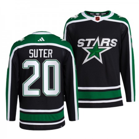 Dallas Stars Dresy Ryan Suter 20 Adidas 2022-23 Černá Reverse Retro 2.0 Authentic - Pánské